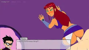 Starfire Seduces With A Sultry Blowjob In 18Titans Anime Adventure