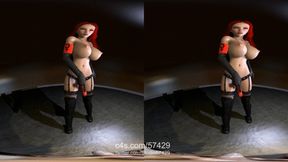 VR180 - Femdom Riding, Slapping, Dildo Gagging POV