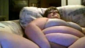 Nighmarish nerdy BBW whore masturbates her wet trench
