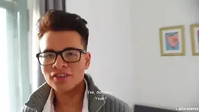 Nerdy Twink In Glasses Enjoys Unprotected Fucking In A Pov - Nerdy Glasses