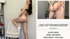 Louis Vuitton bikini worship