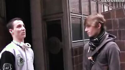 Czech Hunter's latest anal adventure with a straight dude in public