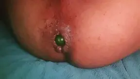 Egyptian gay practicing solo anal sex without using hands