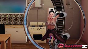 Sexy Nishimura Miki Big Tits 3D Hentai - Fuck Machine Double Penetration, Vibrators &amp; Anal Beads Squirt