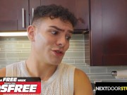 Tatted Blain O'Connor Seduces Jcok Landlord Damian Night in Steamy Scam! - NextDoorRaw