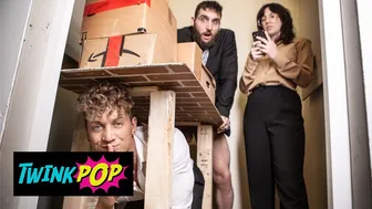 Twink Felix Fox Deepthroats Muscular Boss Tony D'Angelo's Big Cock