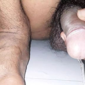 Pee Bathroom Black Cock Hanjob Indian Man