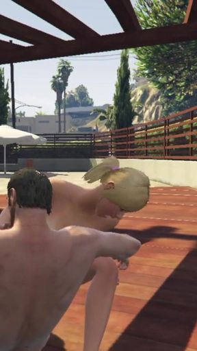 Spectacular moment from &quot;Tracey De Santa have sex with trevor in her neighbor&#039;s backyard&quot;