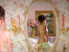 Sexy tattooed brunette naked for Playboy