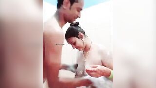Desi Indian Couple sex in Bathroom for more video visit : pbntime.com