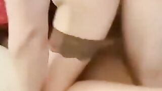 Fat Neighbors uses my Holes inside Front of Hubby