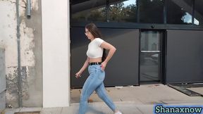 shanaxnow smoking fetish big ass walking in tight jeans