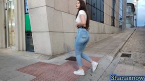 shanaxnow smoking fetish big ass walking in tight jeans