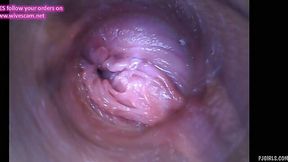 Kira - Kinky selfie (endoscope pussy cam video)