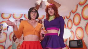 Daphne and Velma Bust your Balls