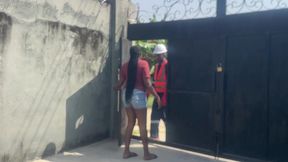 the electric maintenance person fucked silver anal’s pussy while coming for household maintenance