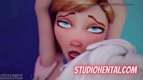 Hentai Frozen - Elza Eating the Tight Pussy of her Girfriend