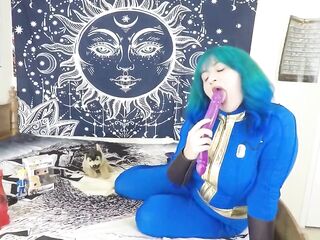 Vaultdweller Plays with Her Beloved Toy