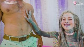 tattooed anuskatzz getting analyzed (1080)