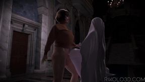 Futa Velma ruins Lady D in juicy cartoon creampie gangbang