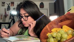 close up of latina wife licks her husband s balls and cock