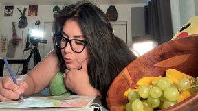 close up of latina wife licks her husband s balls and cock