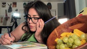 close up of latina wife licks her husband s balls and cock