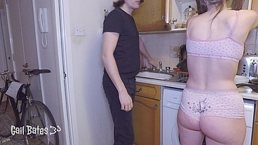 Bratty teen Gail Bates deep hard anal with stepdad