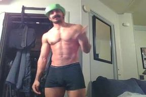fleshy str8 Teddy Disguised As Luigi Demonstrates Off And Plays With A Fleshlight
