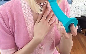 Sissy Femboy Plays With Chastity and DIldo
