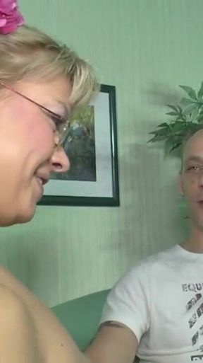Sexy milf cock sucking pussy licking pussy fucking threesome