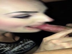 Czech amateur blowjob and fucking POV in public