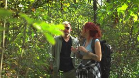 Step Mom's Secret Masturbation in Share Tent Turns Taboo Fuck!