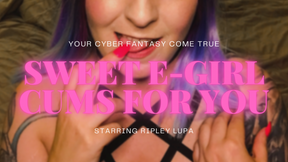 Sweet E-Girl Cums For You