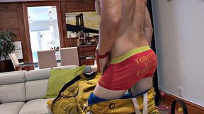 BTS - Uncut Firemen Solo Jerk - Maskurbate