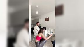 Adam Costa fucks his girlfriend hard on the table
