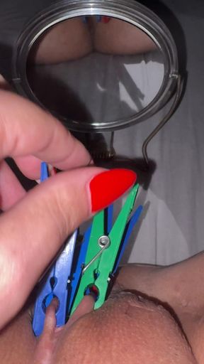Remove Clothespins on Command