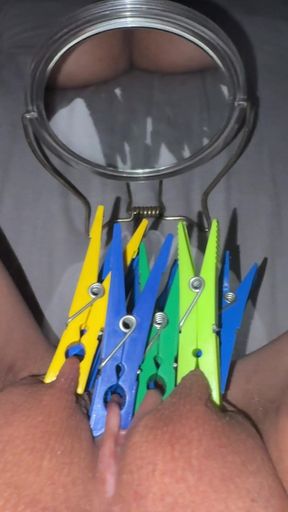 Remove Clothespins on Command