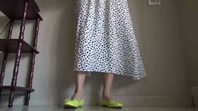 tease while squatting a