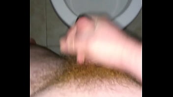 Gay Asian cums in toilet