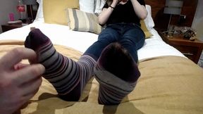 Foot Tickle in Socks