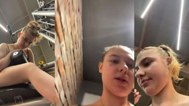 Crazy anal fucking in the gym