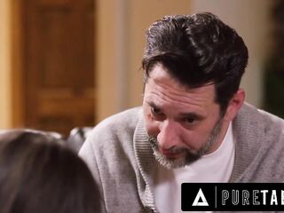 PURE TABOO Leashed Aria Sloane Get to OBEY Dom Pervert Stepdad To Get What This babe Desires