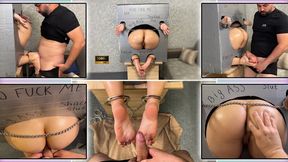 Shackled Gloryhole Oily Ass and Soles Fuck 1080 - Bondage - Handcuffs - Foot Worship - Sole Fucking - Foot Fetish - Cock Tease - Shackles - Chains - Ass Worship - Asshole - Lotion - Pussy Worship