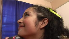 Nerdy babe gets her pussy fucked by her horny black tutor