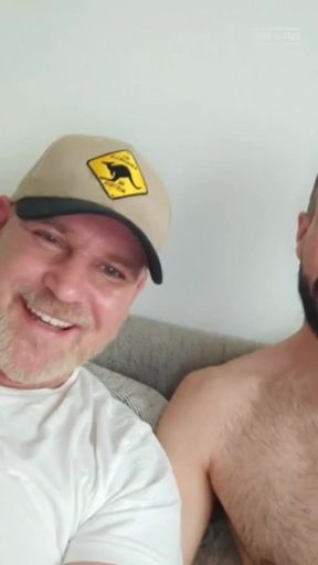 Chubby Stepdaddy Get Fucked From Skinny Man. Creampie Gay Anal