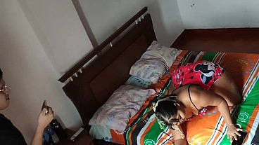 I RECORD MY STEP-UNCLE'S WHORE WOMAN