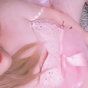 Princess Bunnie: Pink Sissy Princess Cums for Daddy