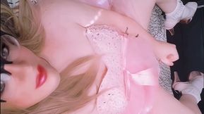 Princess Bunnie: Pink Sissy Princess Cums for Daddy