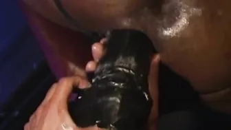 Black and hairy studs in extreme fisting and hardcore anal session
